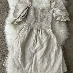 Reformation Cerise linen mini dress